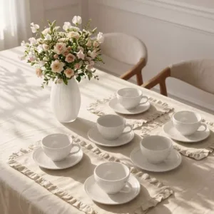 Harper Porcelain Tea Cup Set