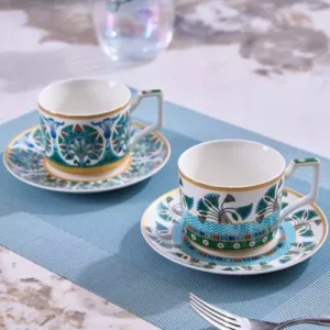 Royal Ethnic Bone China Tea Cup Set
