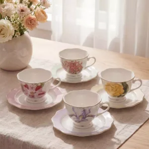 Royal Bouquet Bone China Tea Cup Set
