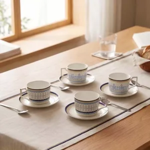 Royal Antique Bone China Tea Cup Set